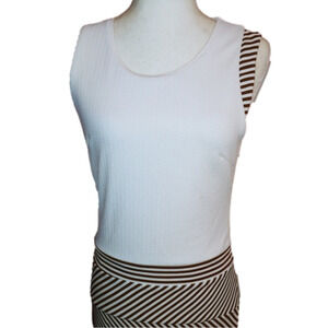 Esley Dress Striped Off White S
